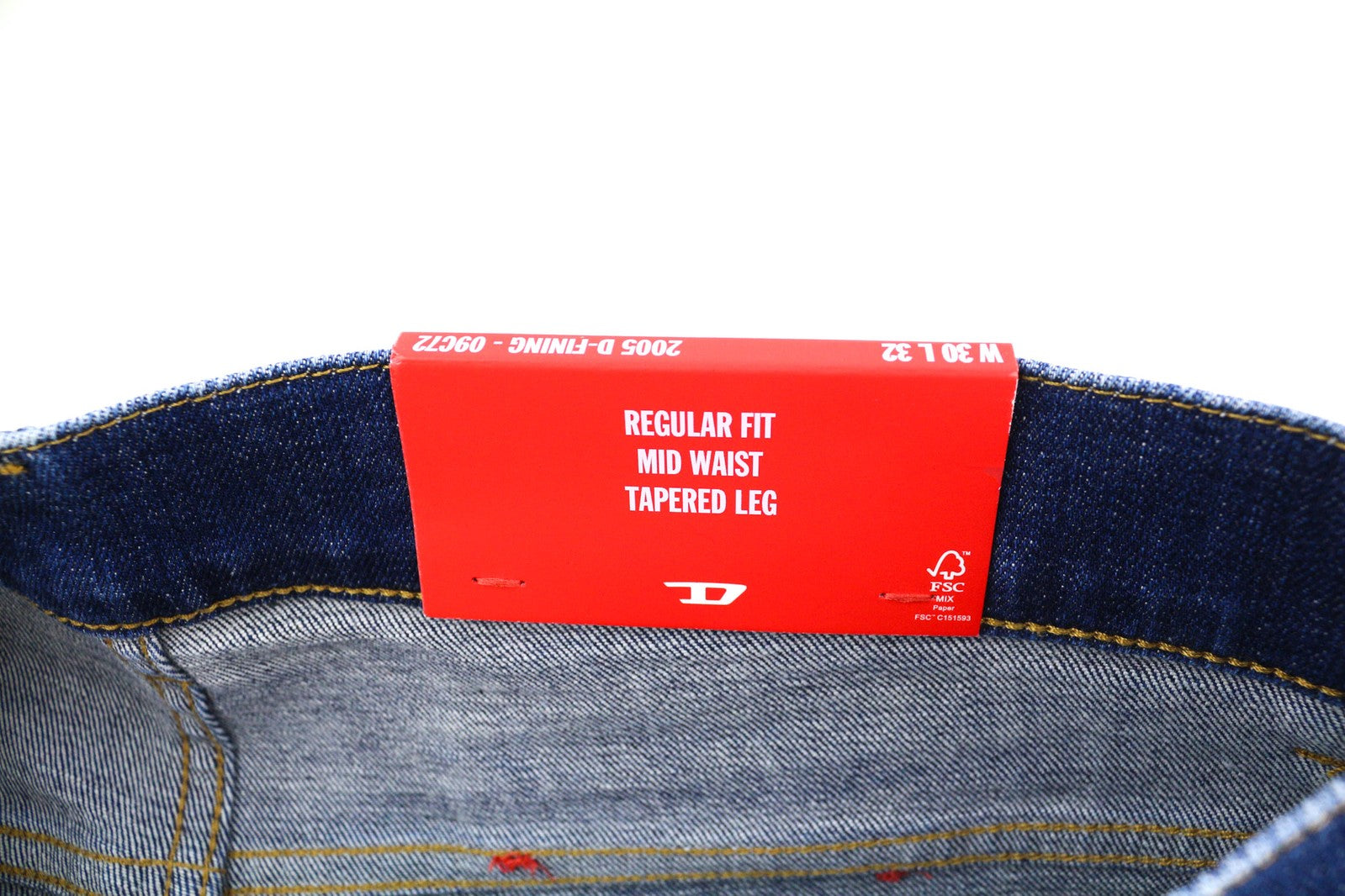 DIESEL 2005 D-Fining 09C72 vyriški džinsai W30/L32 vidutinio juosmens siaurėjantys mėlyni RMK 225 € 