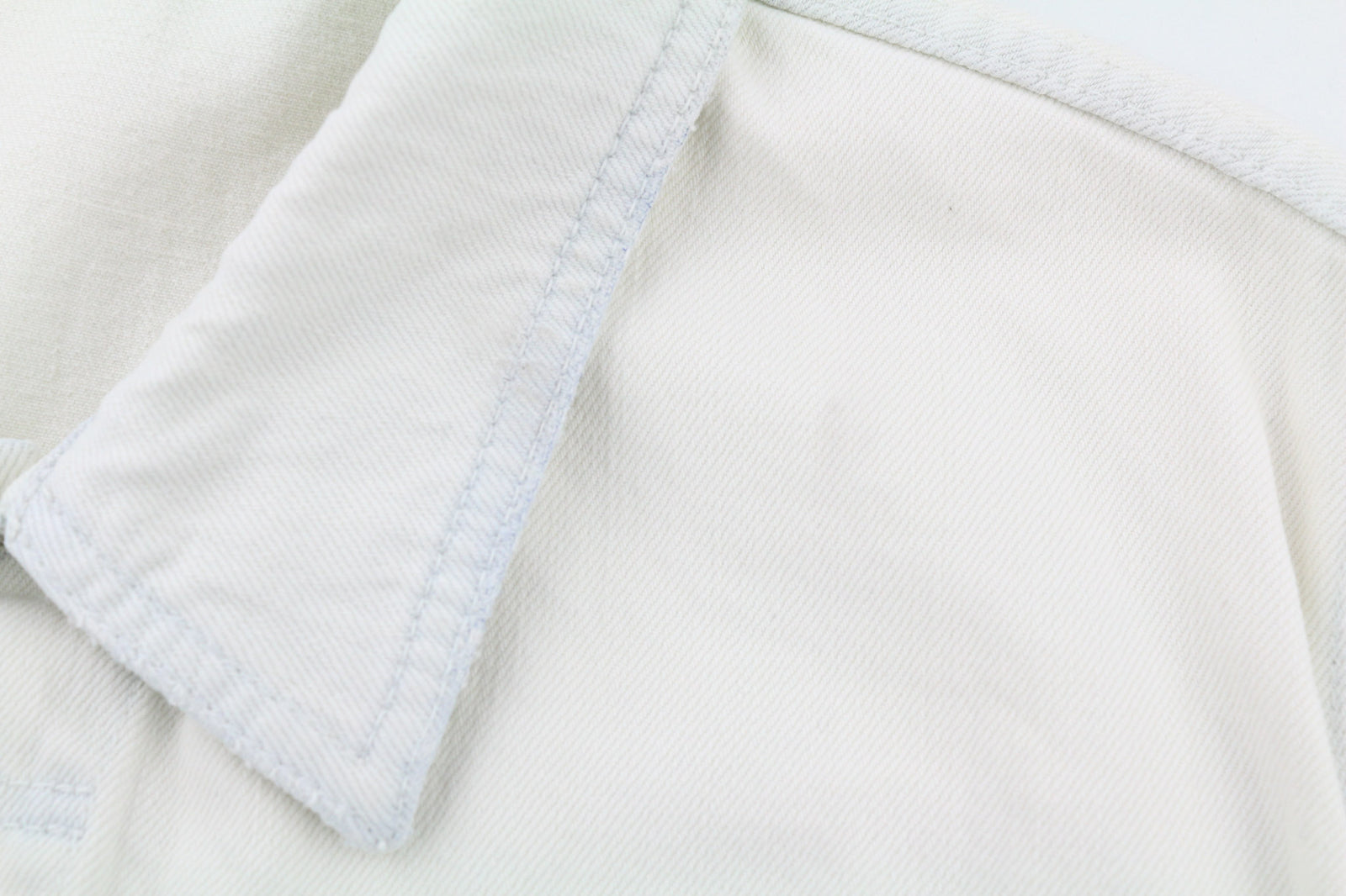 NUDIE JEANS Terry Men Jacket XL Extreme Bleach Light Button Spread Denim Logo