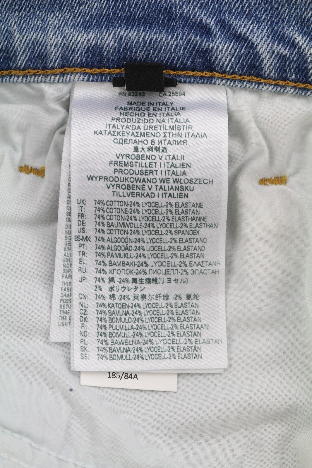 DIESEL D-Strukt-Z 09C62 vyriški džinsai W32/L32 Slim Zip Fly skalbtos mėlynos spalvos, rekomenduojama kaina – 195 € 