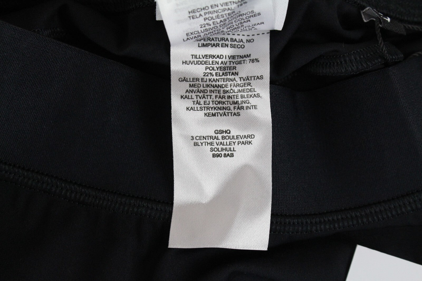 GYMSHARK moteriškos tamprės S juodos spalvos su logotipu ir tampriu sportiniu drabužiu aukštu juosmeniu 