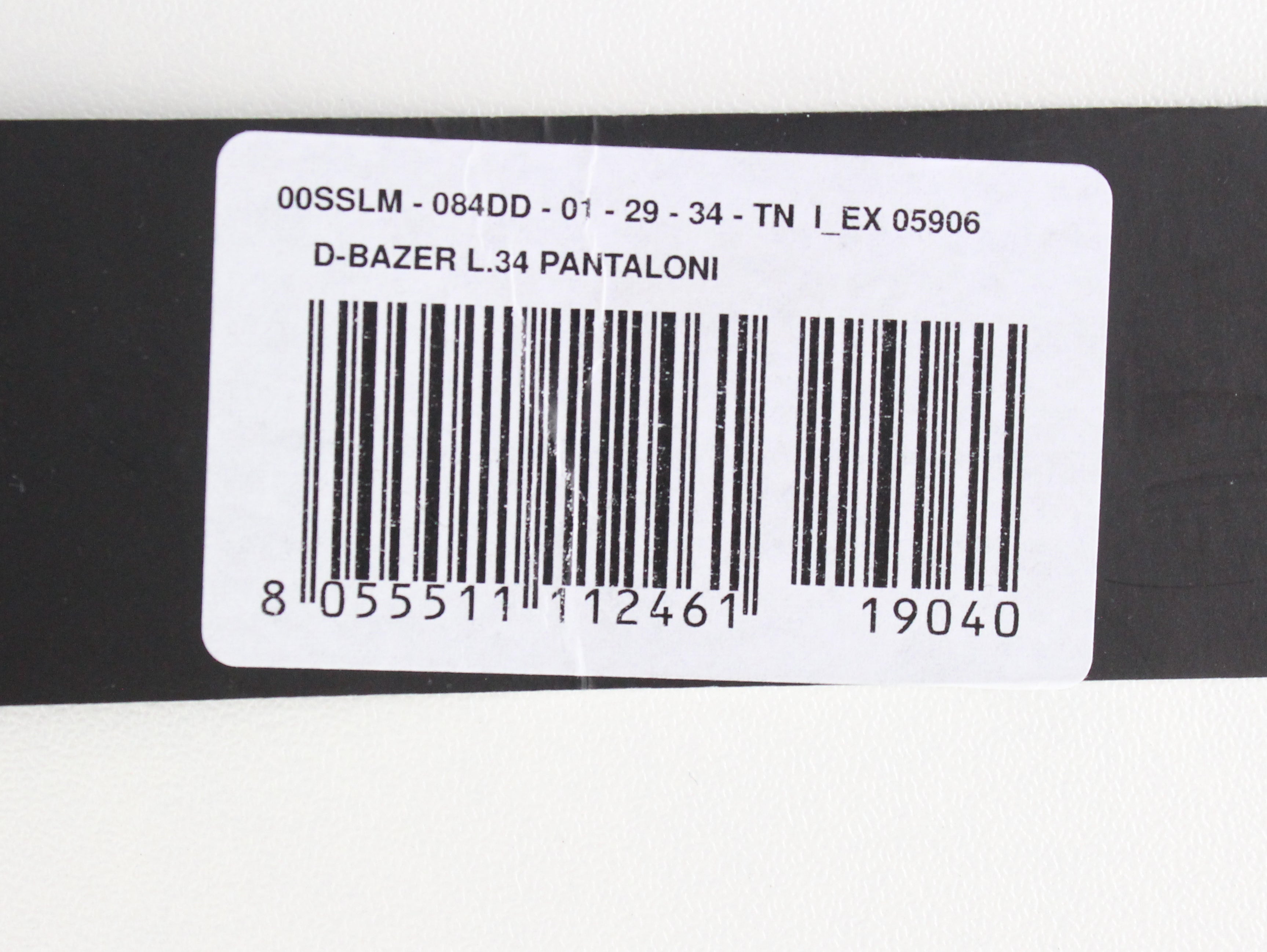 DIESEL D-Bazer 084DD vyriški džinsai W29/L34 mėlyni, skalbtos medvilnės, siaurėjančio kirpimo, tamprūs. 