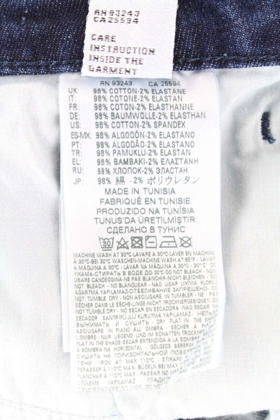 DIESEL D-Bazer 084DD vyriški džinsai W29/L34 mėlyni medvilniniai, siaurėjantys, tamprūs. 