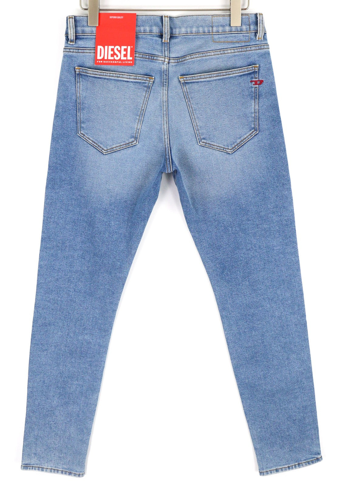 DIESEL 2019 D-Strukt 9B92S vyriški džinsai W32/L32 vidutinio juosmens, ploni, skalbto džinso 