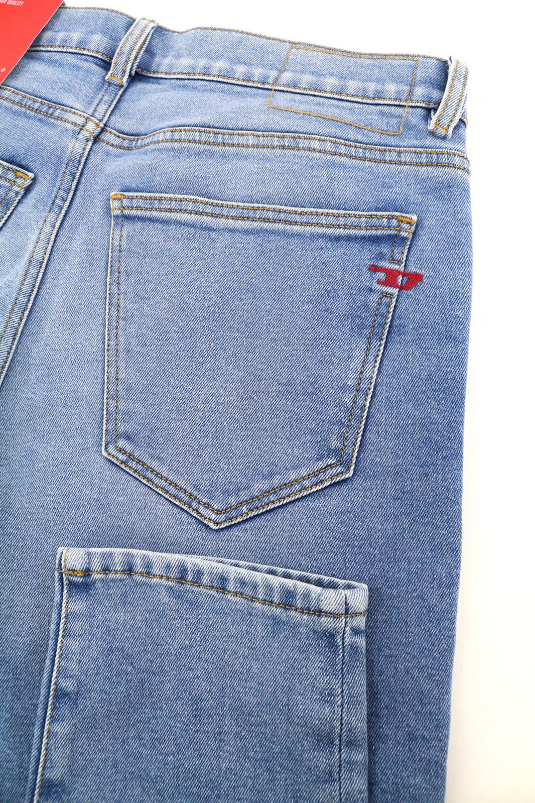 DIESEL 2019 D-Strukt 9B92S vyriški džinsai W32/L32 vidutinio juosmens, ploni, skalbto džinso 