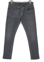 NUDIE JEANS Tight Long John Men Jeans W32/L32 Organic Charcoal Slim Leg Washed