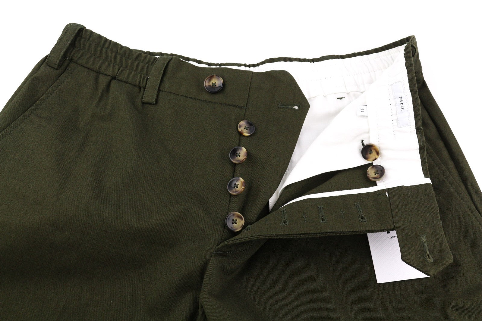 PT TORINO The Rebel vyriškos kelnės W36 tamsiai rudos su elastingu juosmeniu ir užlenkiama saga 