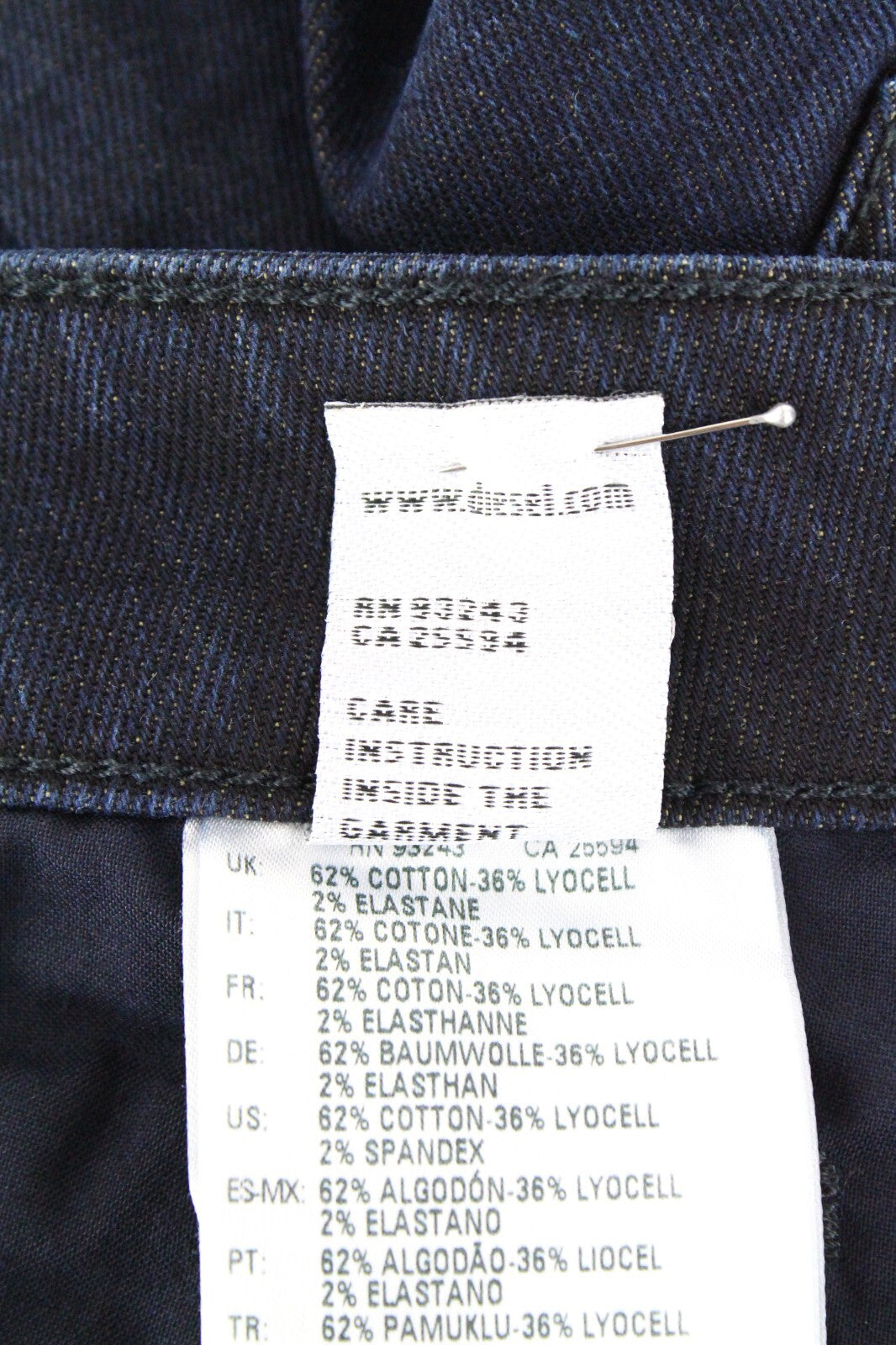 DIESEL D-Bazer 084LC Men's Jeans W29/L34 Blue Denim Stretch Taper Fit Cotton