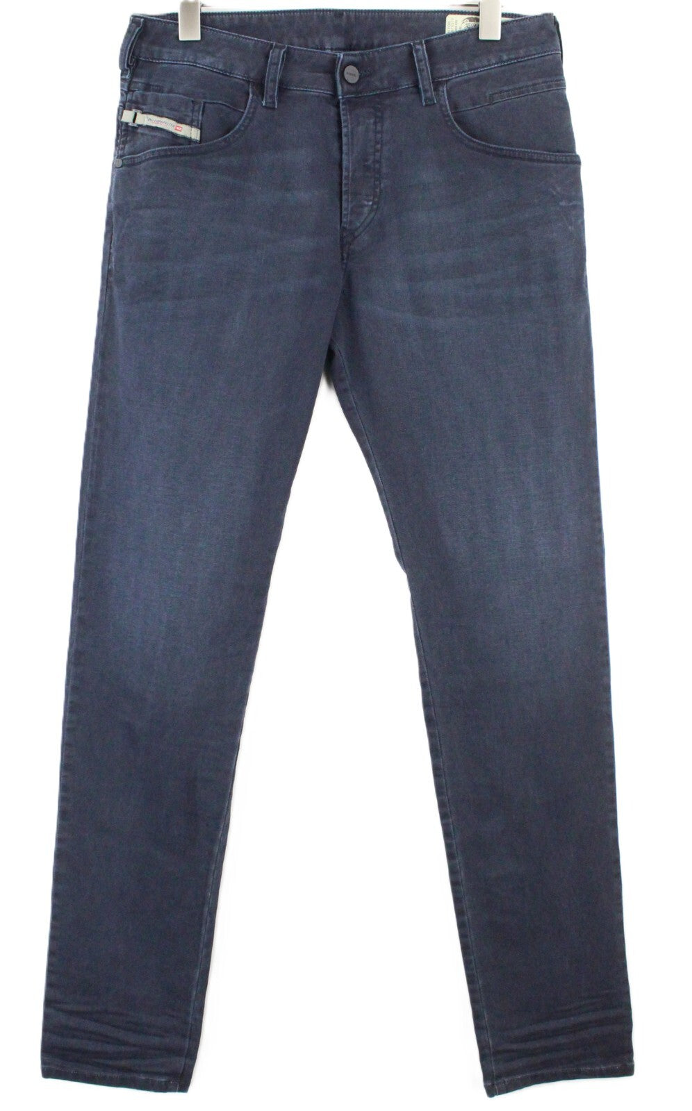 DIESEL D-Bazer 0699P vyriški džinsai W30/L34 džinsinio medvilninio tamprės, mėlynos spalvos, siaurėjantys 