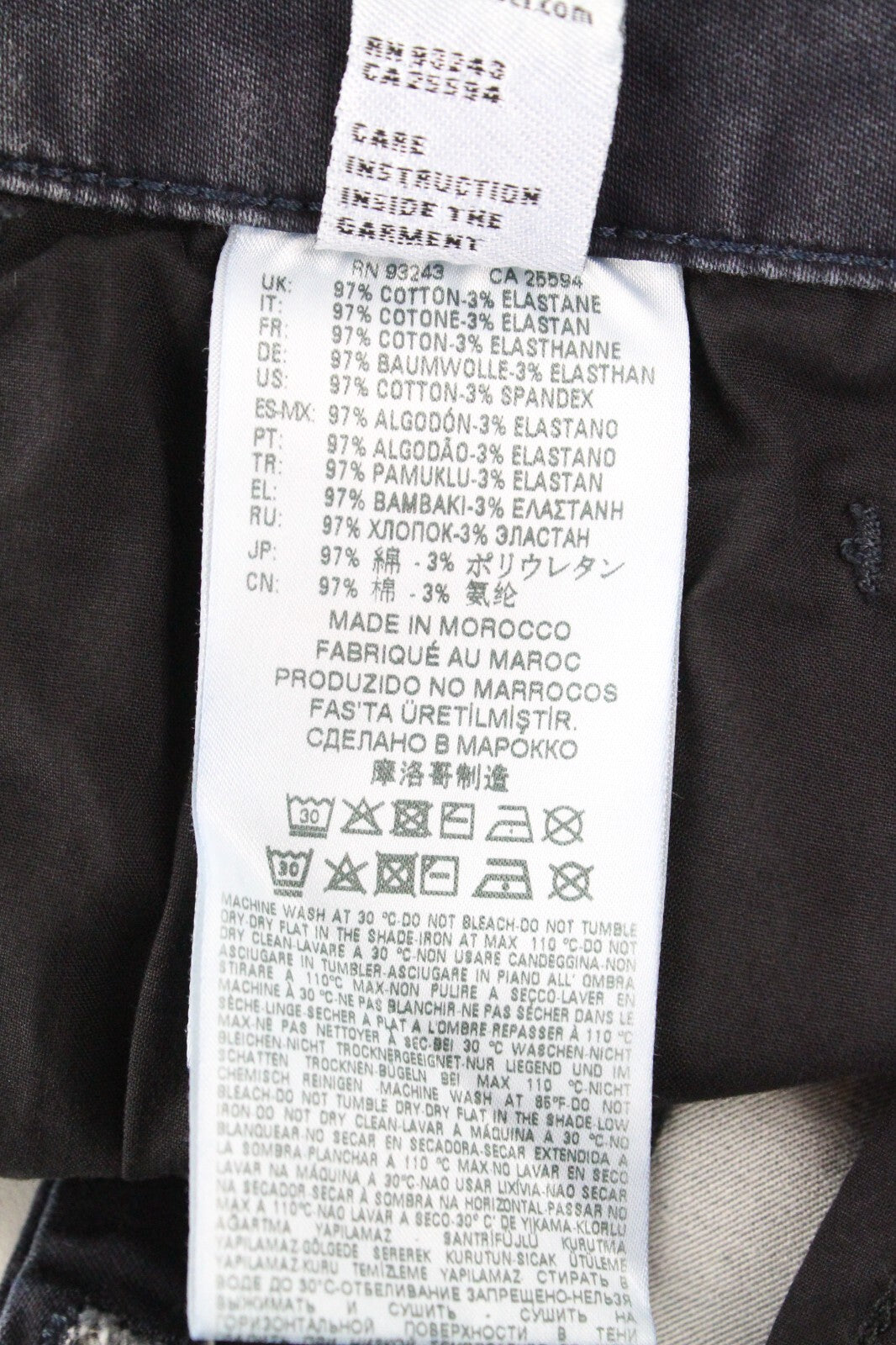 DIESEL D-Bazer 0699P vyriški džinsai W30/L34 džinsinio medvilninio tamprės, mėlynos spalvos, siaurėjantys 