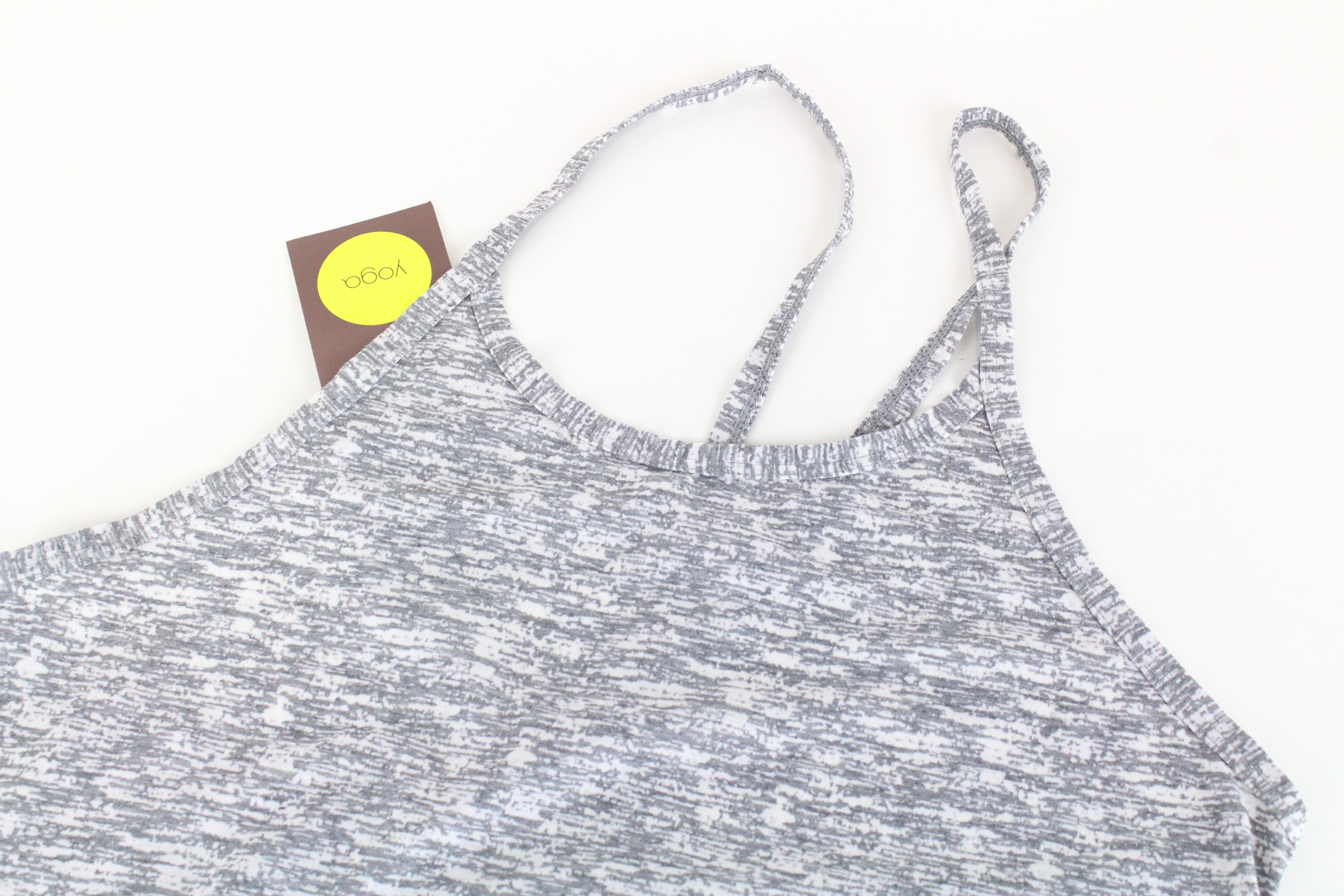 SWEATY BETTY Bakasana Yoga Women's Sport Top 2XS Grey Cross Strap Relaxed Fit