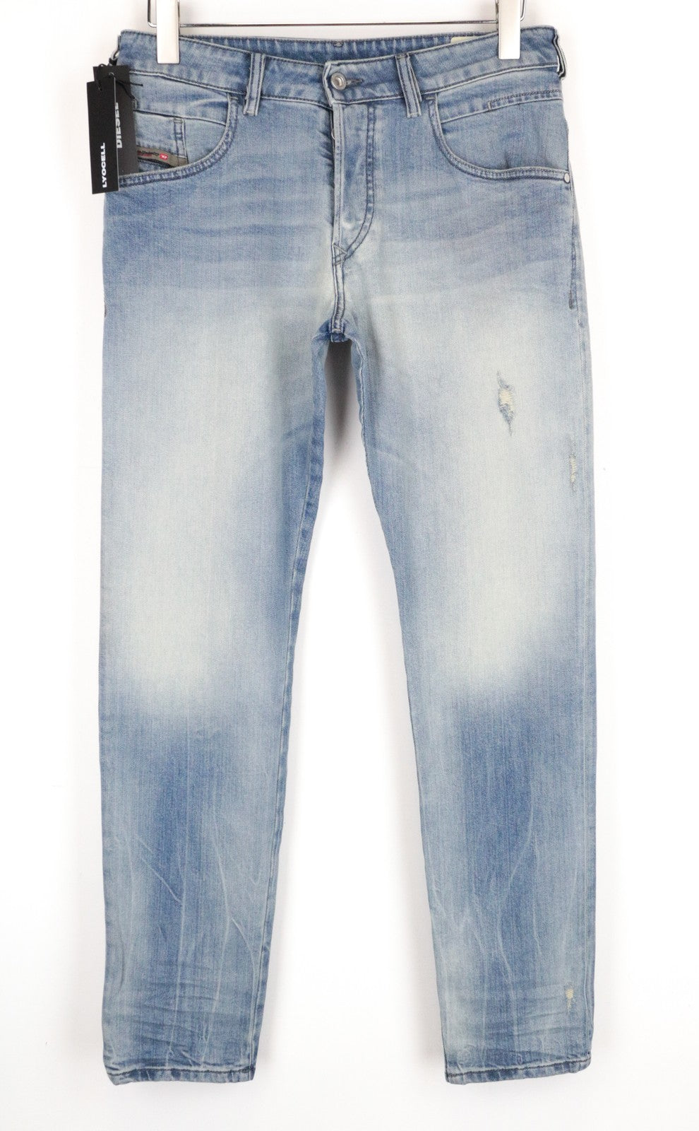 DIESEL D-Bazer 081AP vyriški džinsai W29/L32 šviesiai mėlyni, medvilniniai, siaurėjantys 