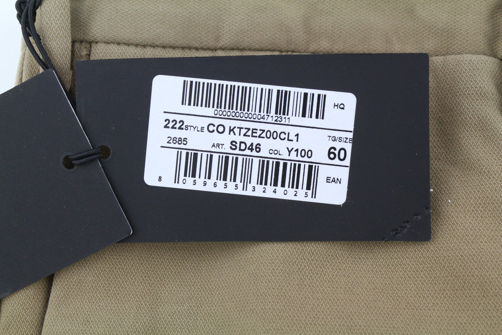 PT TORINO aptemptos vyriškos kelnės, 60 cm, rudos, chino stiliaus, su užtrauktukais ir laisvalaikio stiliaus. 