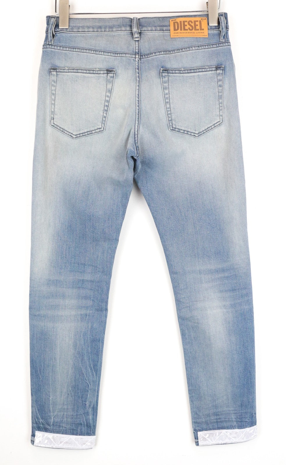 DIESEL D-Bazer 081AP vyriški džinsai W28/L30 šviesiai mėlyni, siaurėjantys, tamprūs, minkšti medvilniniai džinsai 