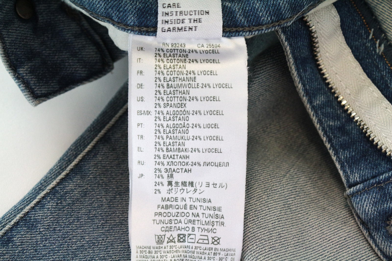 DIESEL D-Bazer 081AP vyriški džinsai W28/L32 su apnašomis, siaurėjančios, mėlynos spalvos, tamprios medvilnės medžiagos 