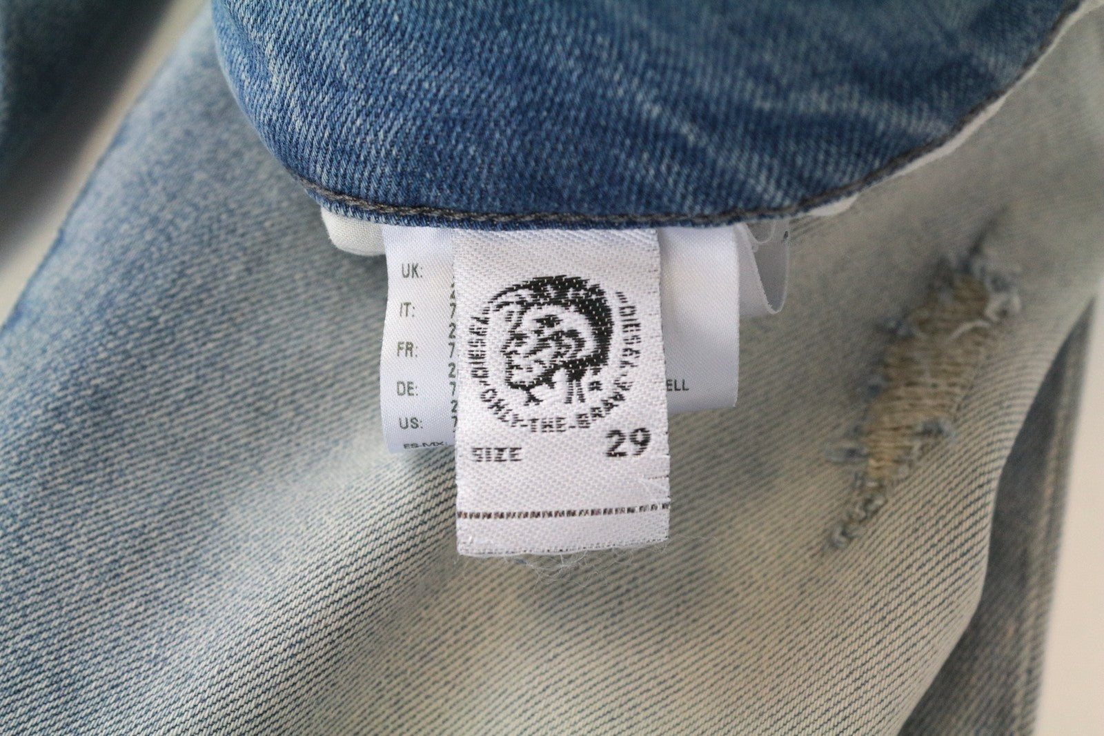 DIESEL D-Bazer 081AP vyriški džinsai su 5 kišenėmis, W29/L32, tamprūs, mėlyni, siaurėjantys, medvilniniai džinsai 