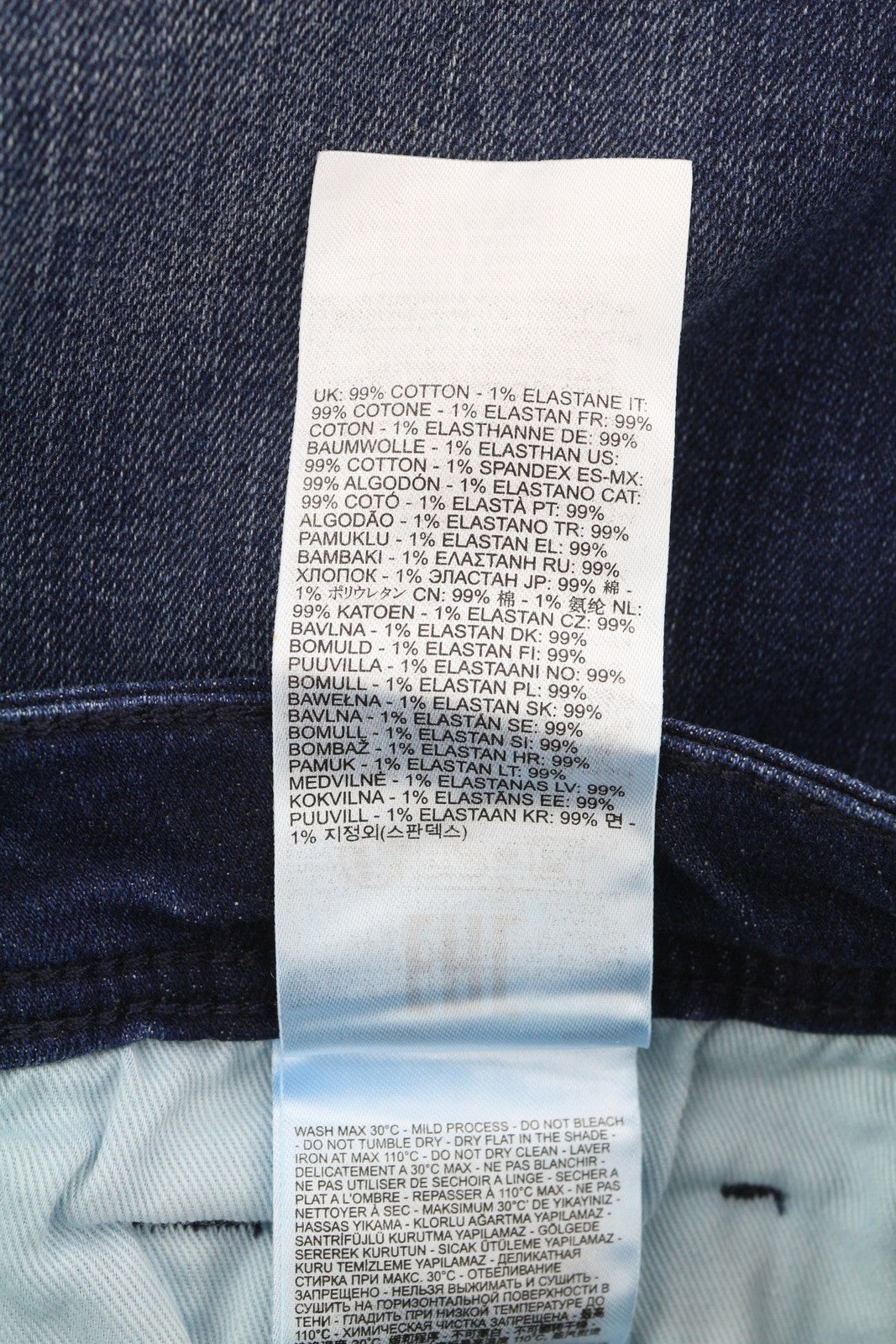 DIESEL 1985 Larkee RB067 vyriški džinsai W36/L32 tiesaus kirpimo, su sagomis, skalbtos mėlynos spalvos 