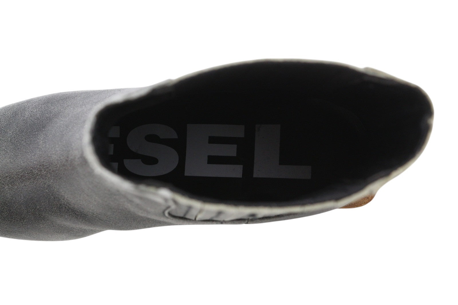 DIESEL D-Texanne CH moteriški aulinukai, pilki juodi, odiniai, kubietiško stiliaus, su kulnu, EU39, RRP 295 € 