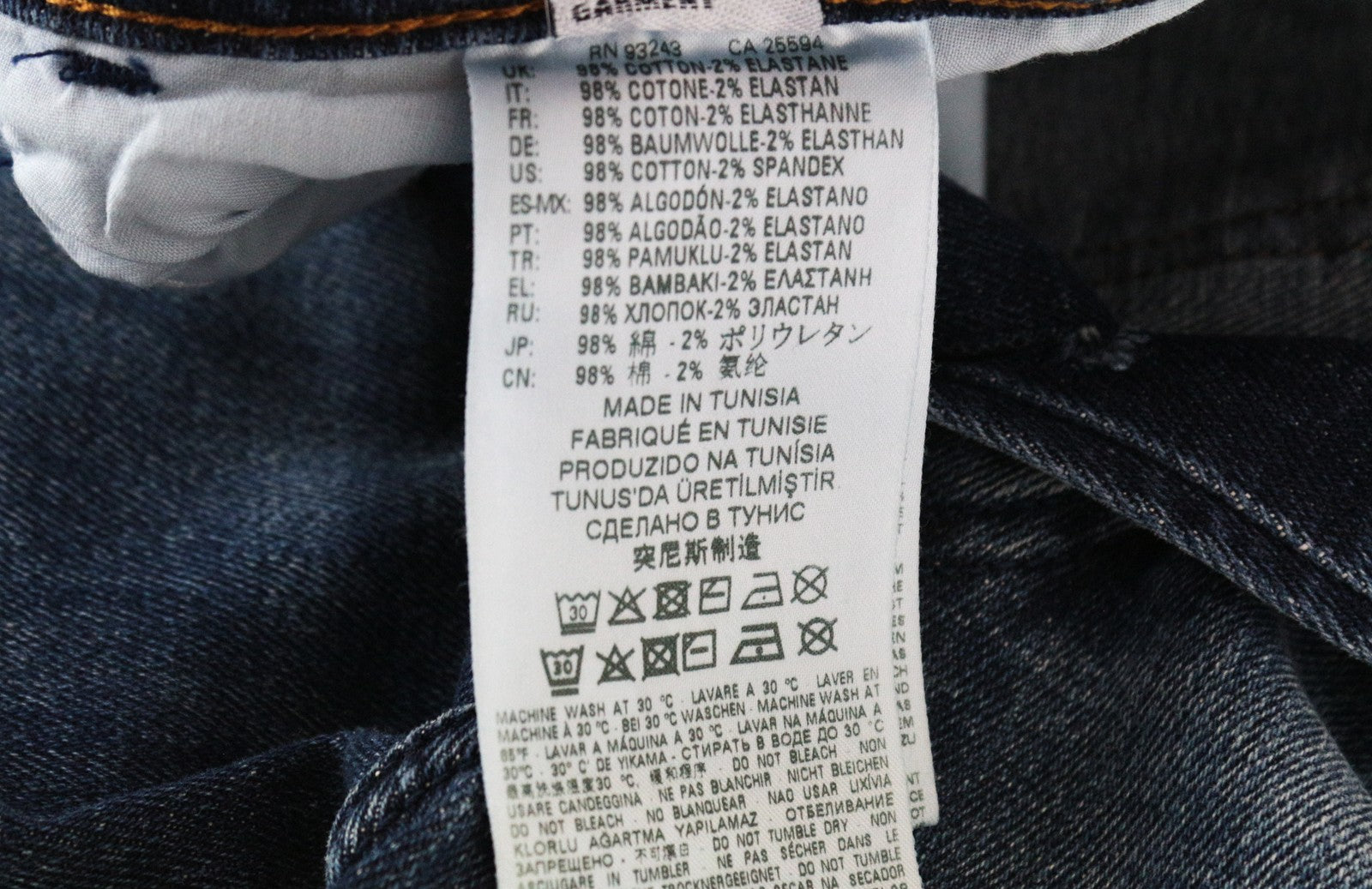 DIESEL D-Bazer 0870H vyriški džinsai W27/L32 skalbtos mėlynos spalvos siaurėjantys medvilniniai tamprūs džinsai 