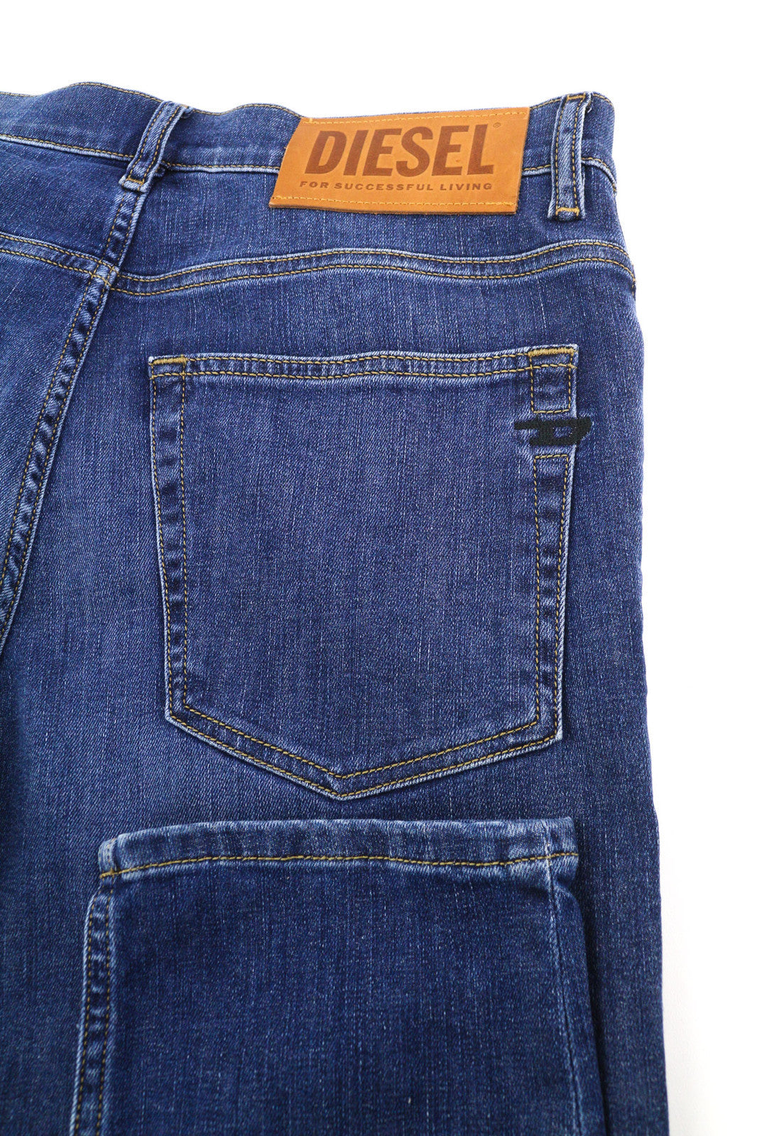 DIESEL D-Fining 09B06 vyriški džinsai W31/L34 siaurėjantys, tamprūs, su sagomis, skalbti džinsai 