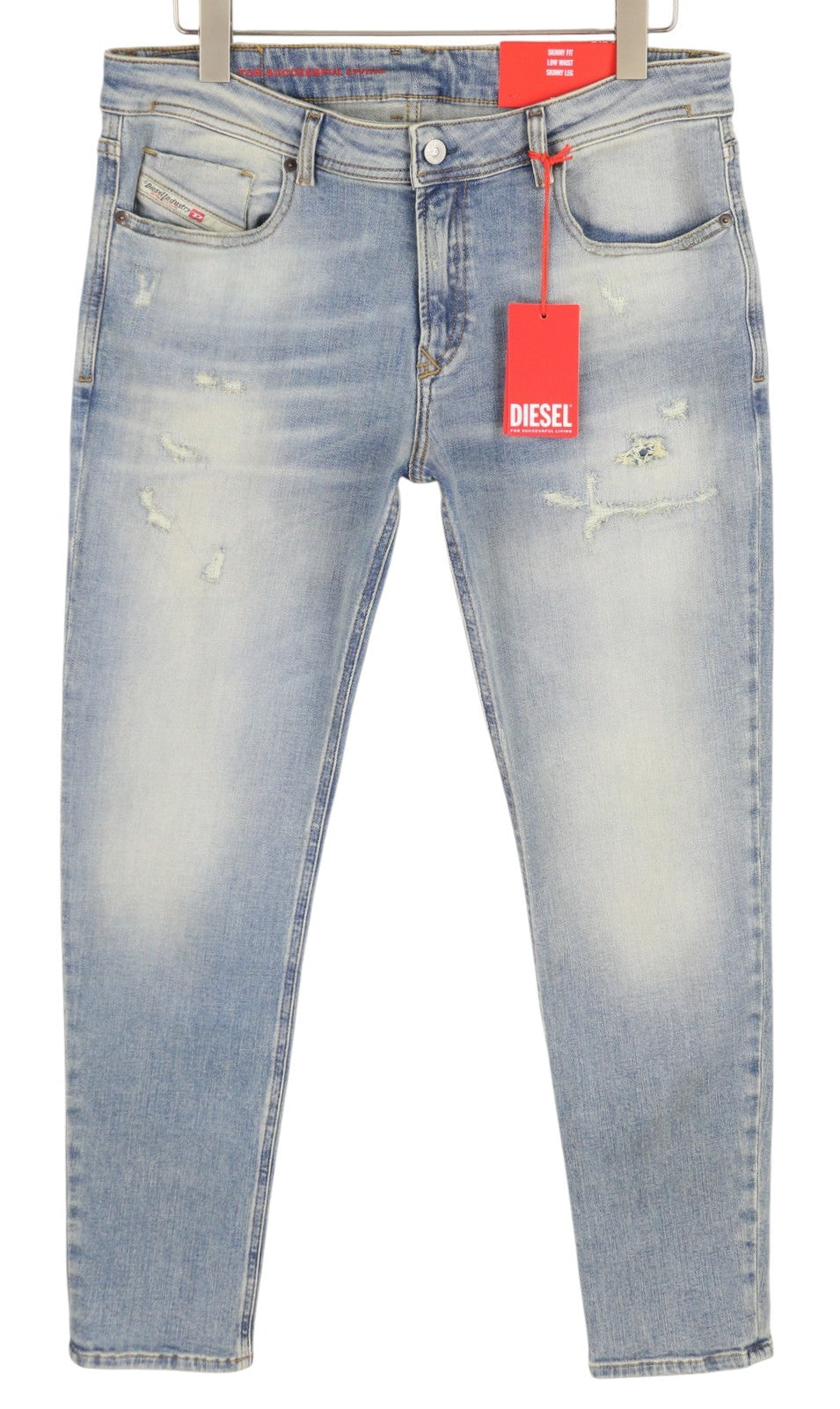 DIESEL 1979 Sleenker E9C01 vyriški džinsai W34/L30 Skinny Distress Blue RMK 275 € 