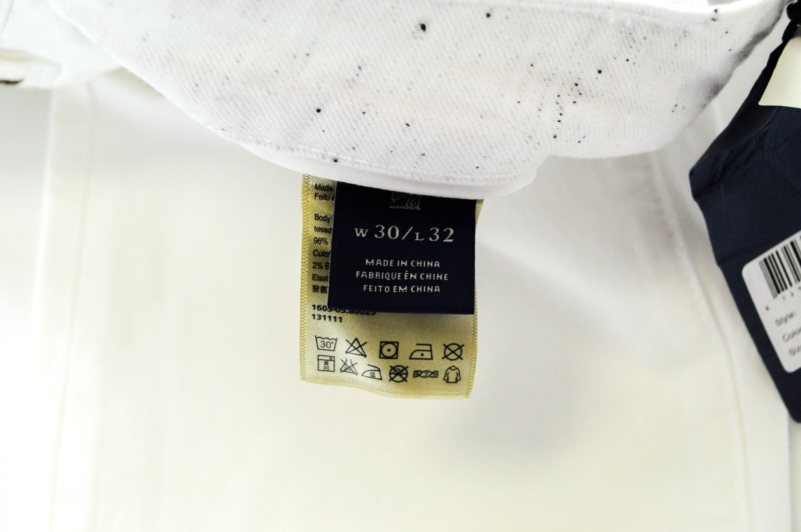 SCOTCH &amp; SODA Pike džinsai W30 L32 balti medvilniniai aptempti vyriški tamprūs džinsai 