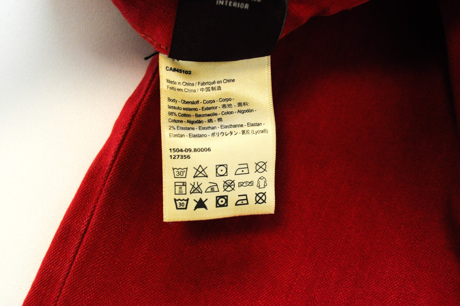 SCOTCH & SODA Pike Jeans W28 L32 Men's Skinny Fit Dyed Red Cotton Stretch