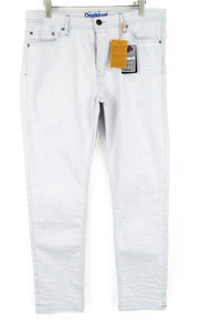 DESIGUAL Lucas Jeans W38 Light Blue Washed Slim Cotton Stretch Men's Denim