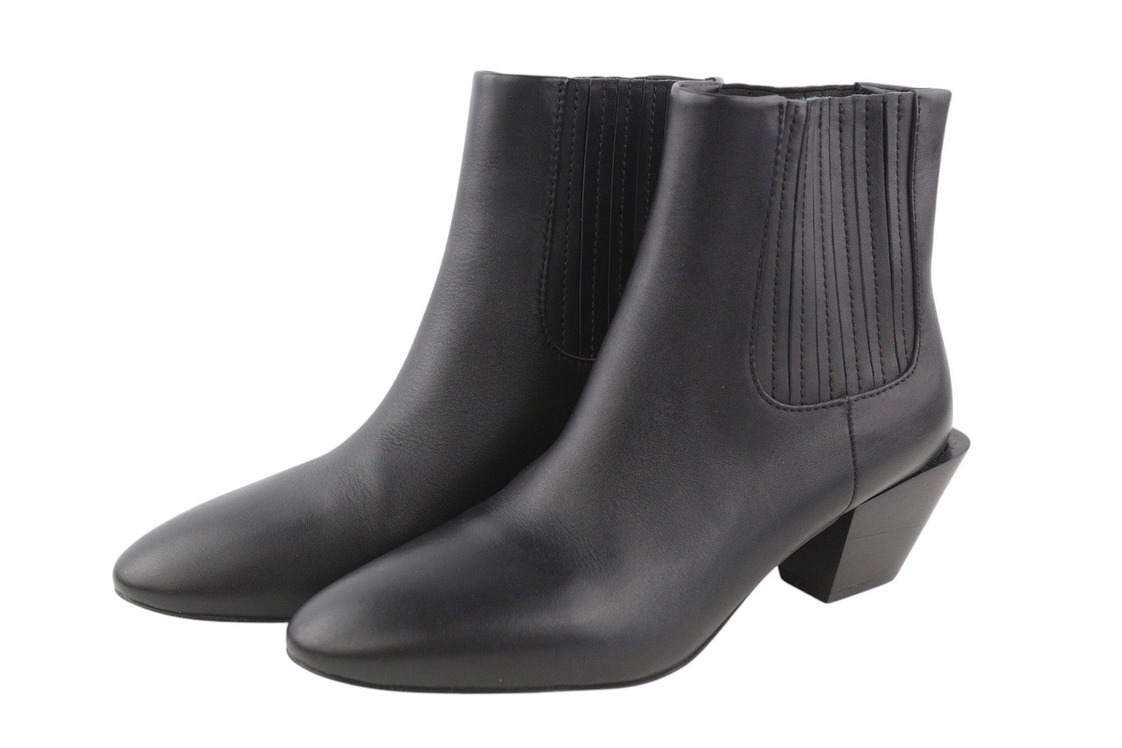 DIESEL D-Texanne CH moteriški aulinukai, juodi, odiniai, migdolų nosis, 40 €, kubietiškas kulnas – 290 € 