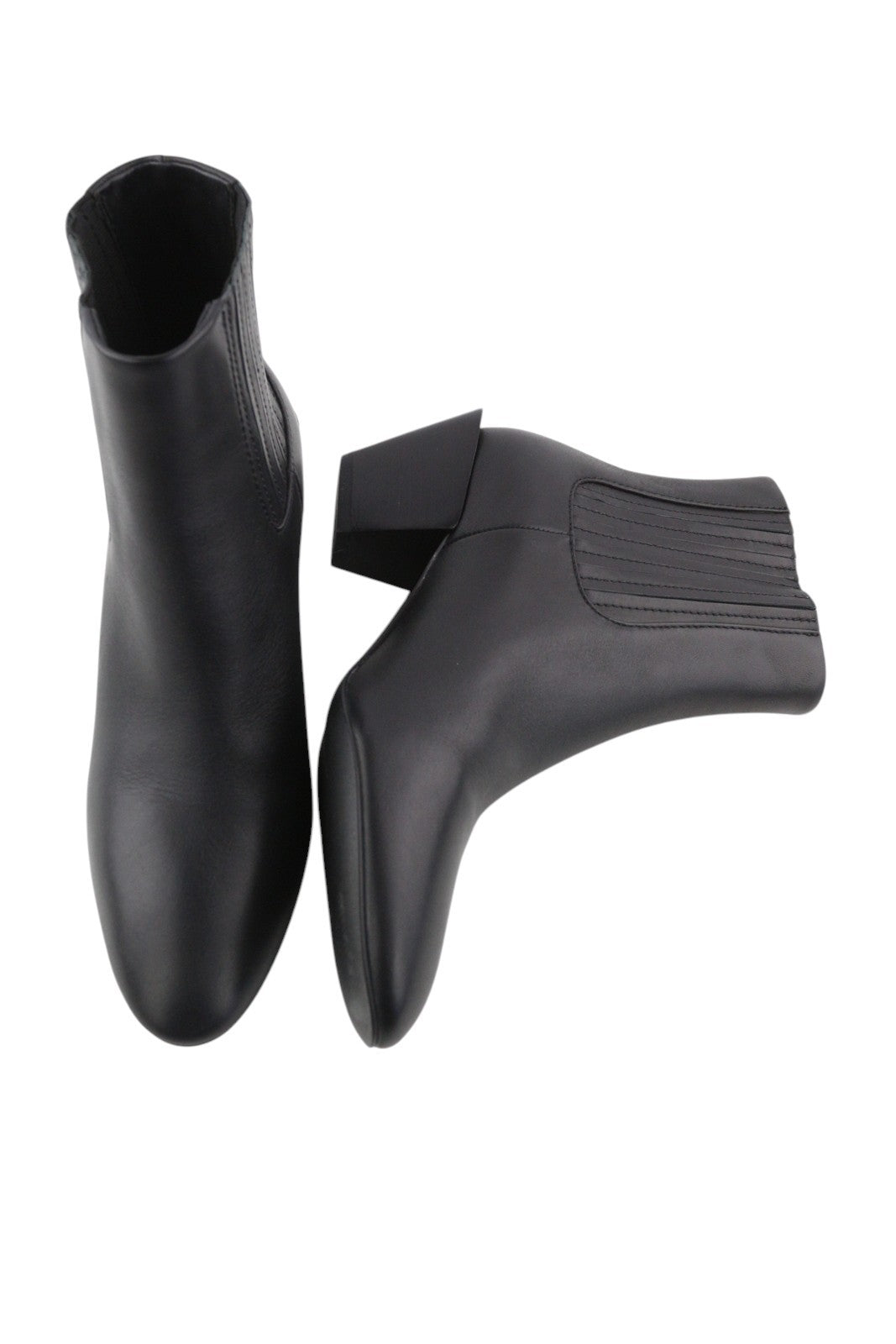 DIESEL D-Texanne CH moteriški aulinukai, juodi, odiniai, migdolų nosis, 40 €, kubietiškas kulnas – 290 € 