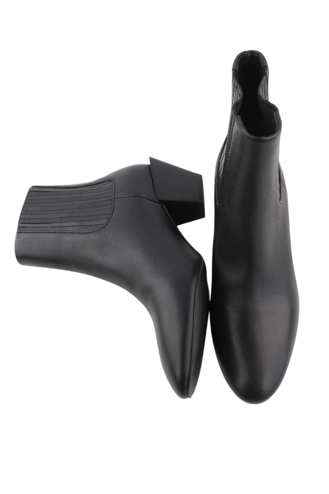 DIESEL D-Texanne CH moteriški aulinukai, juodi, odiniai, migdolų nosis, 40 €, kubietiškas kulnas – 290 € 