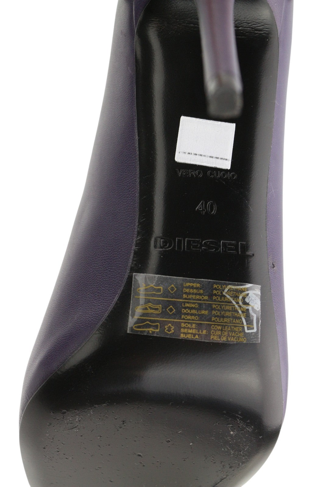 DIESEL D-Yucca AB moteriški aukštakulniai, EU40, violetiniai, dengti, smailūs kulniukai, RRP 300 € 