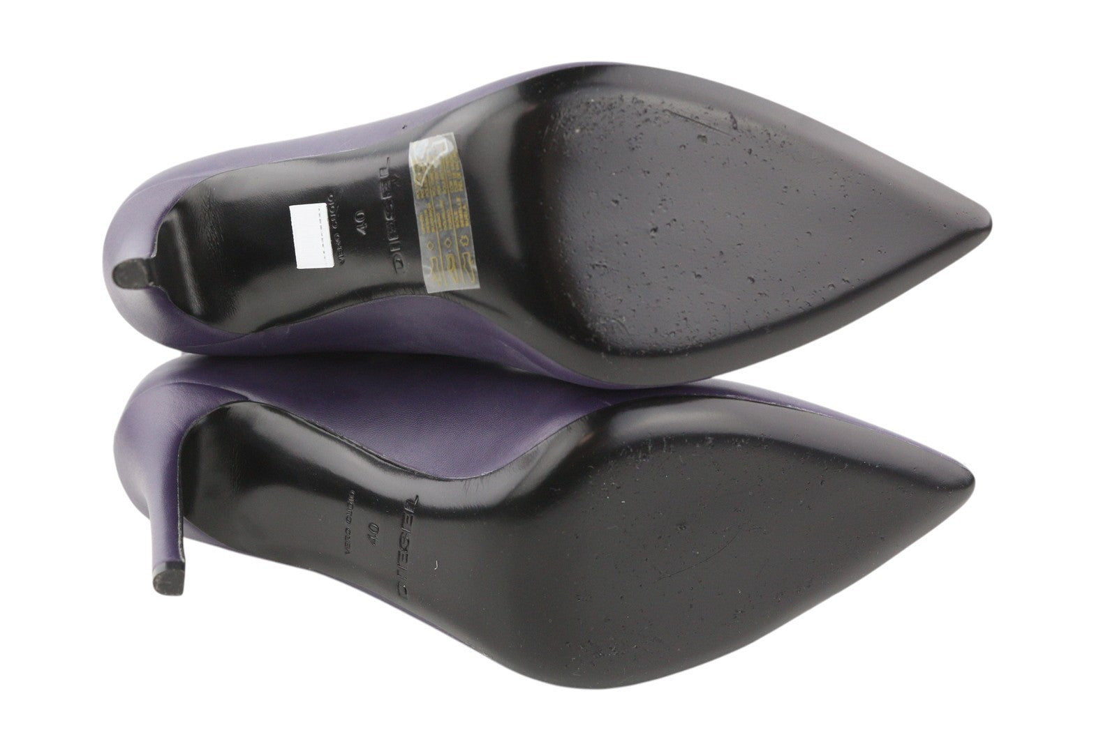 DIESEL D-Yucca AB moteriški aukštakulniai, EU40, violetiniai, dengti, smailūs kulniukai, RRP 300 € 