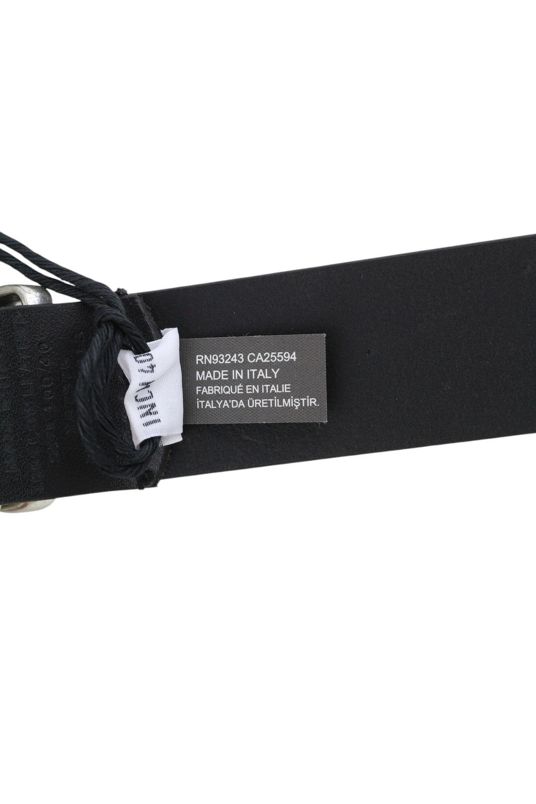 DIESEL B-Tuplo vyriškas diržas 100 cm tamsiai juodas karvės odos sidabro atspalvio sagtis su detalėmis 