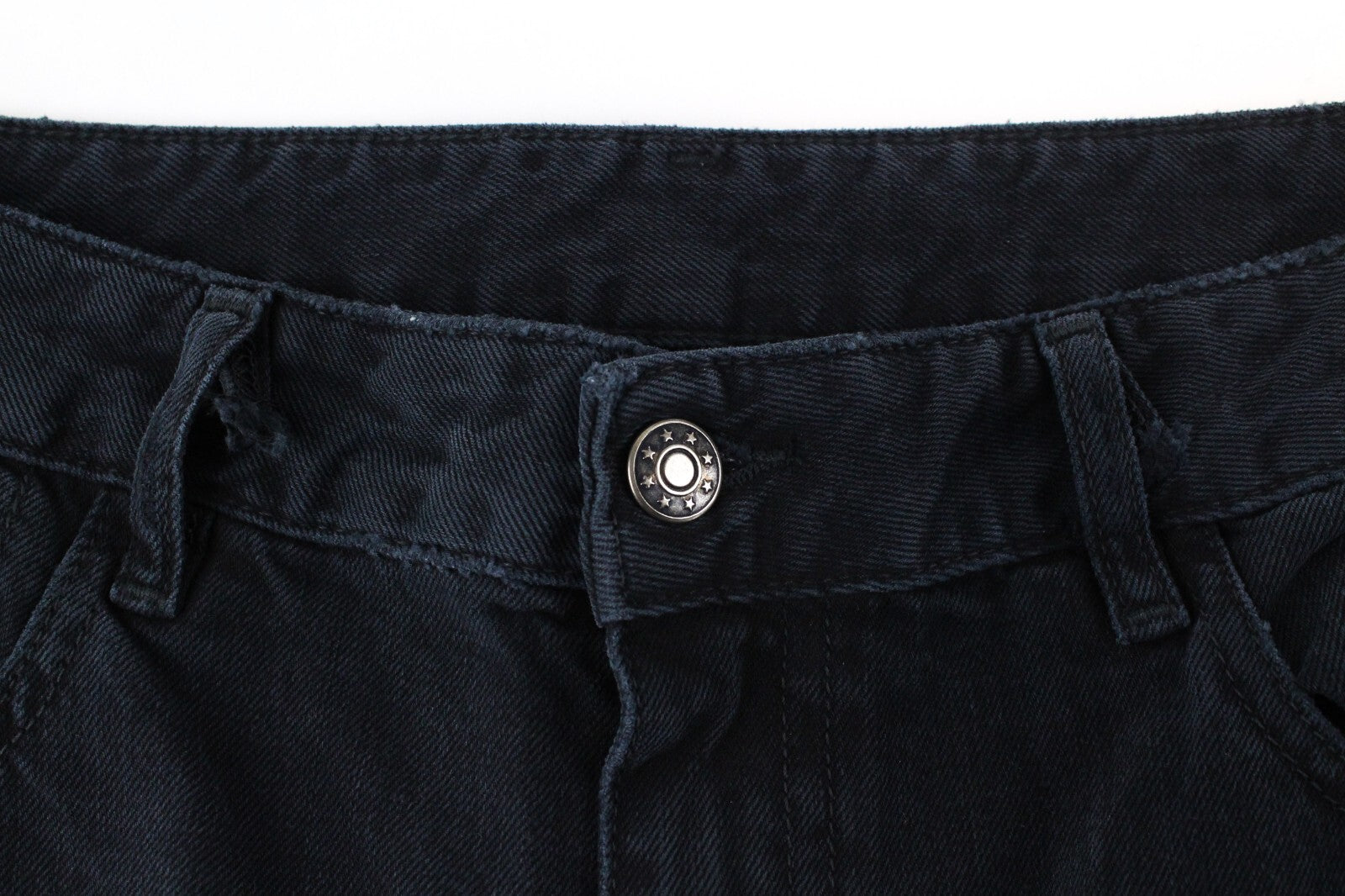 DIESEL Neekhol 084PM moteriški W30/L32 plėšyti tiesūs džinsai tamsiai mėlyni medvilniniai 