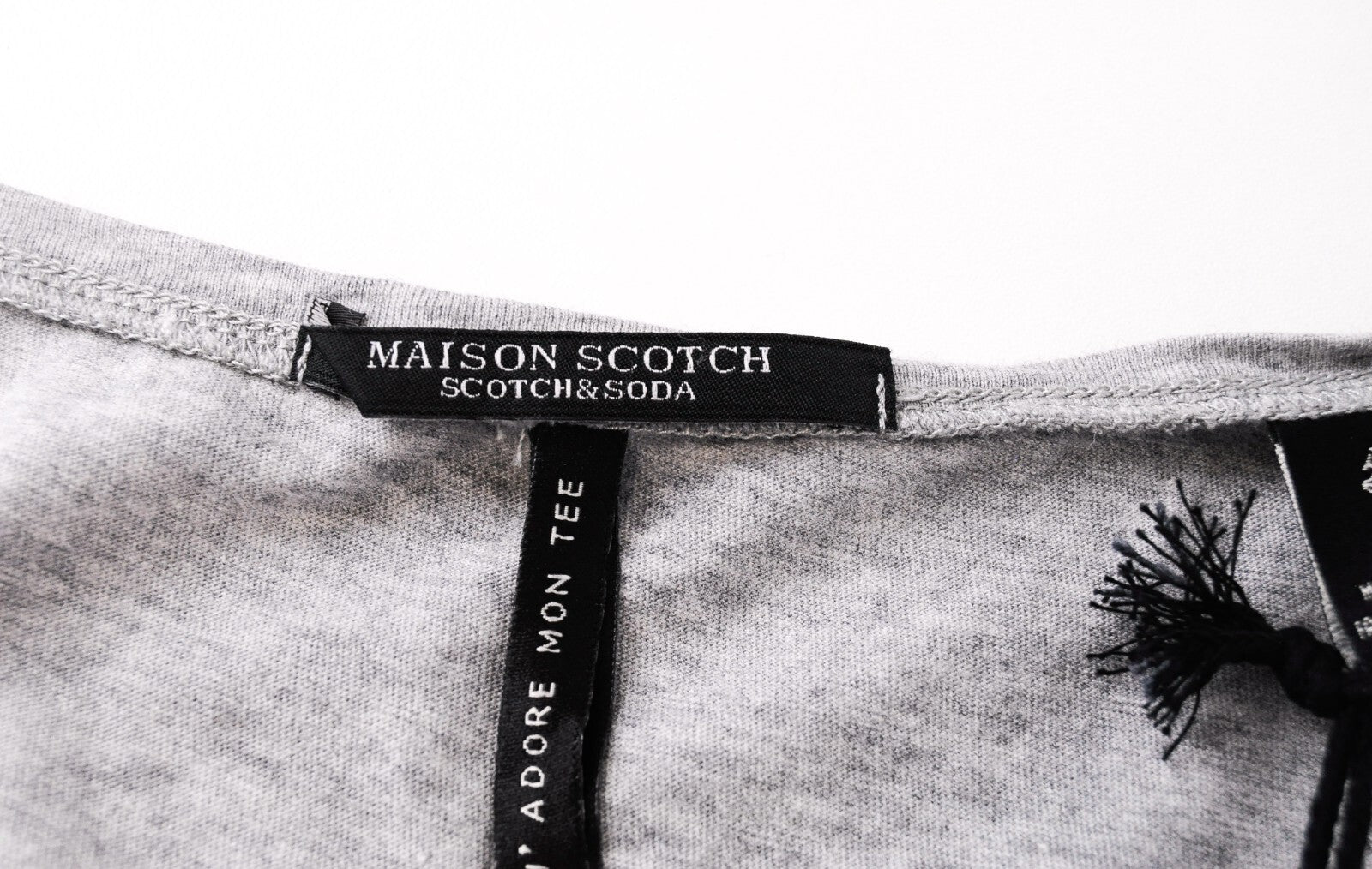 MAISON SCOTCH Womens M Grey Cotton Tank Top Sleeveless Casual Round Neck