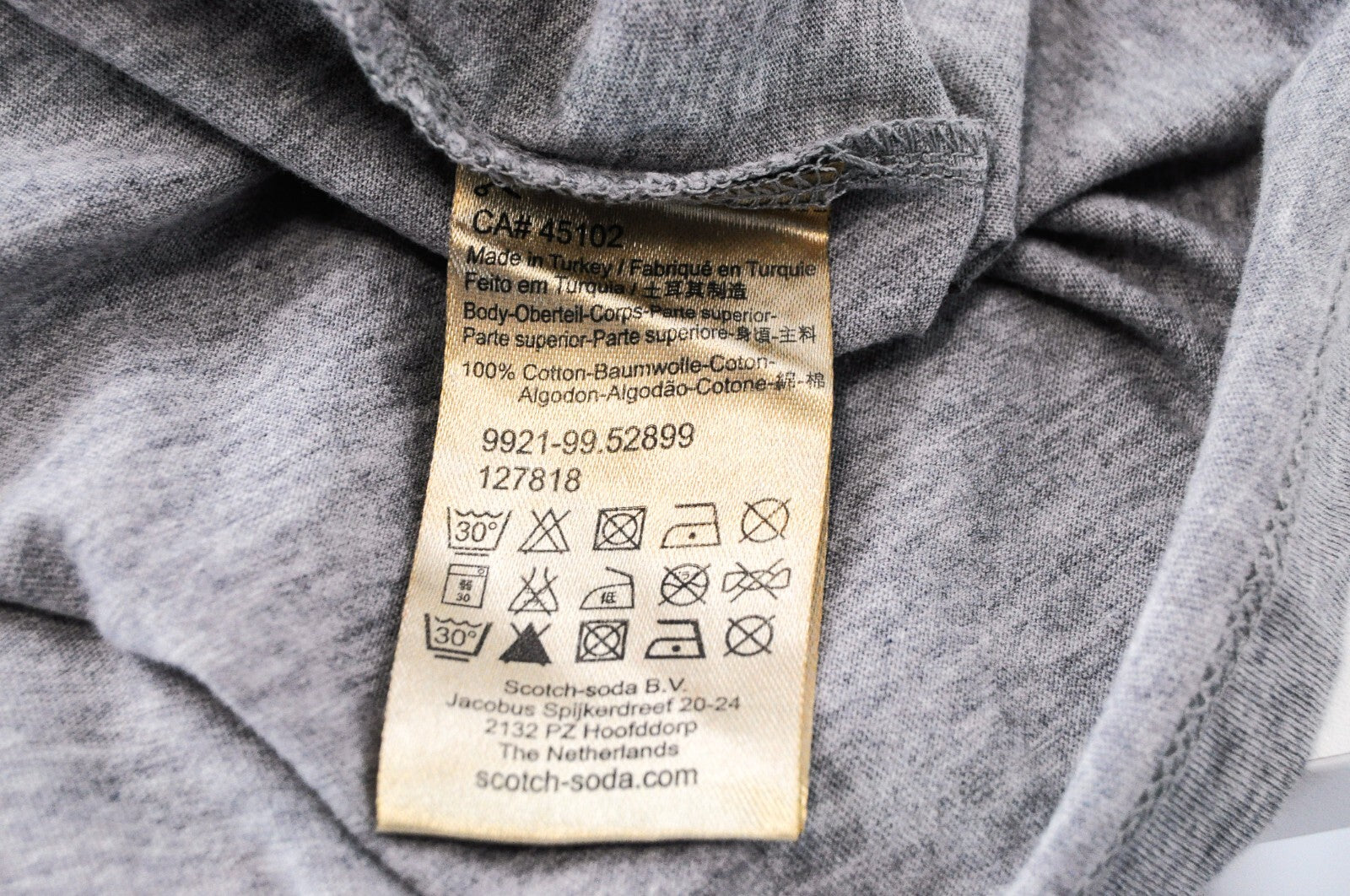 MAISON SCOTCH Womens M Grey Cotton Tank Top Sleeveless Casual Round Neck