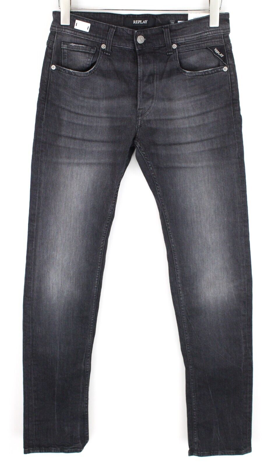 REPLAY Grover vyriška W29/L34 pilka tiesi „Laserblast“ tampri džinsinė suknelė 
