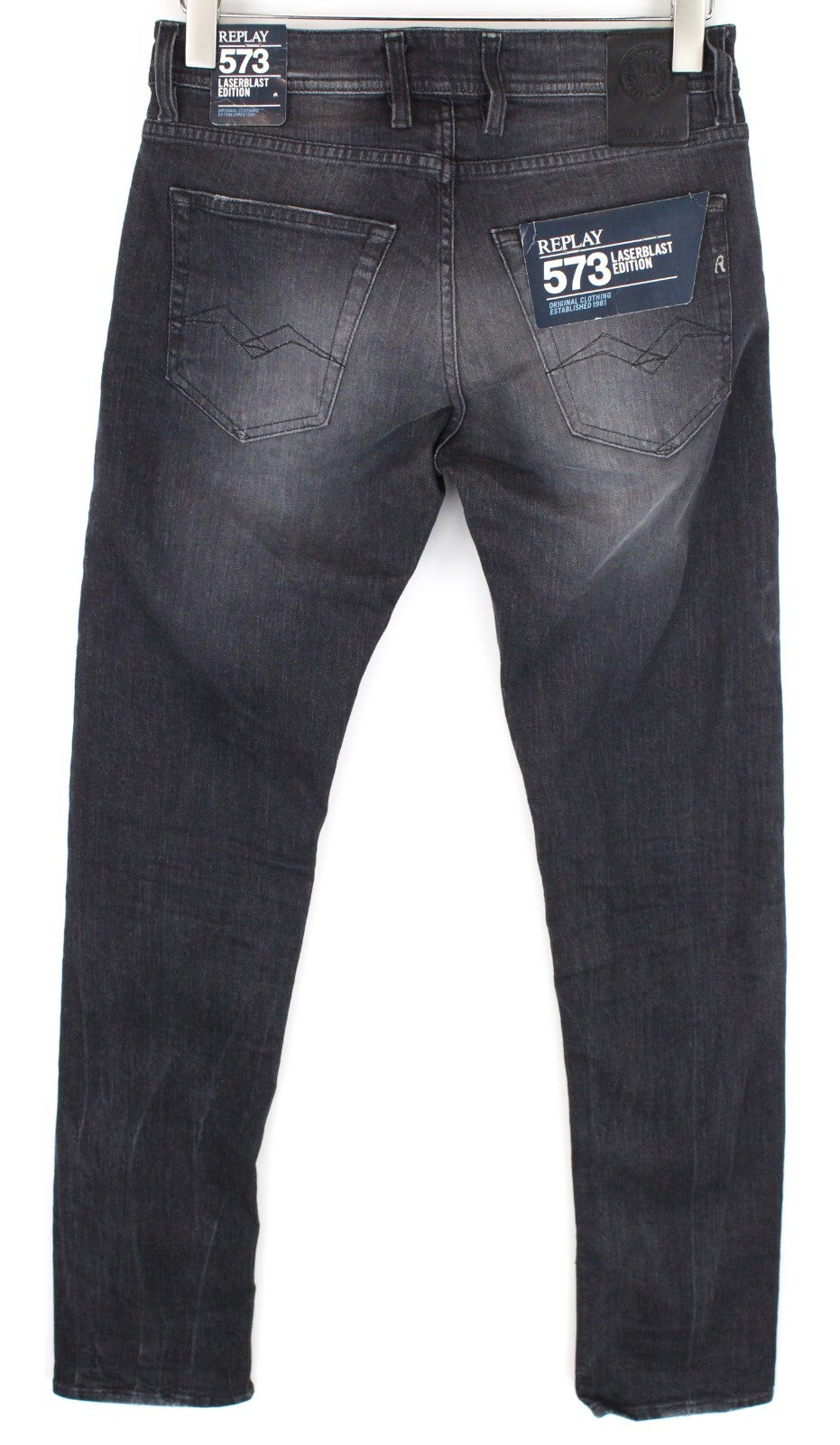 REPLAY Grover vyriška W29/L34 pilka tiesi „Laserblast“ tampri džinsinė suknelė 