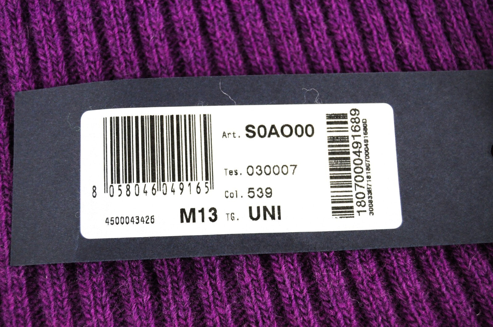 HARMONT &amp; BLAINE vyriška OS alyvinės violetinės spalvos vilnonė briaunuota suknelė ir unisex šalikas