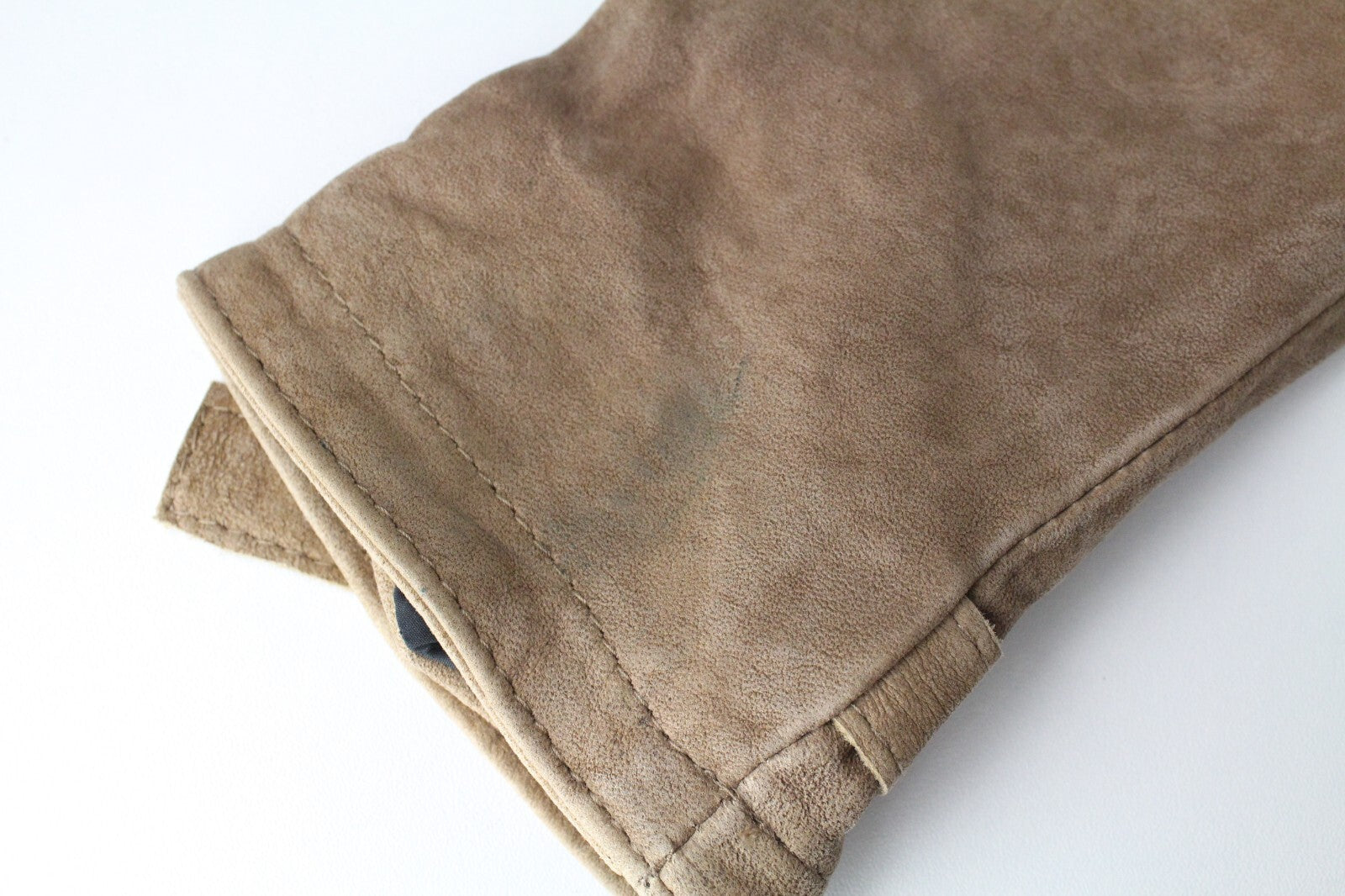 REPLAY Womens XS Brown Suede Lambskin Jacket Long Sleeve Zipped Lined