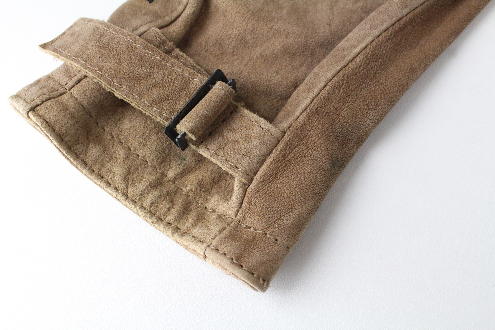 REPLAY Womens XS Brown Suede Lambskin Jacket Long Sleeve Zipped Lined