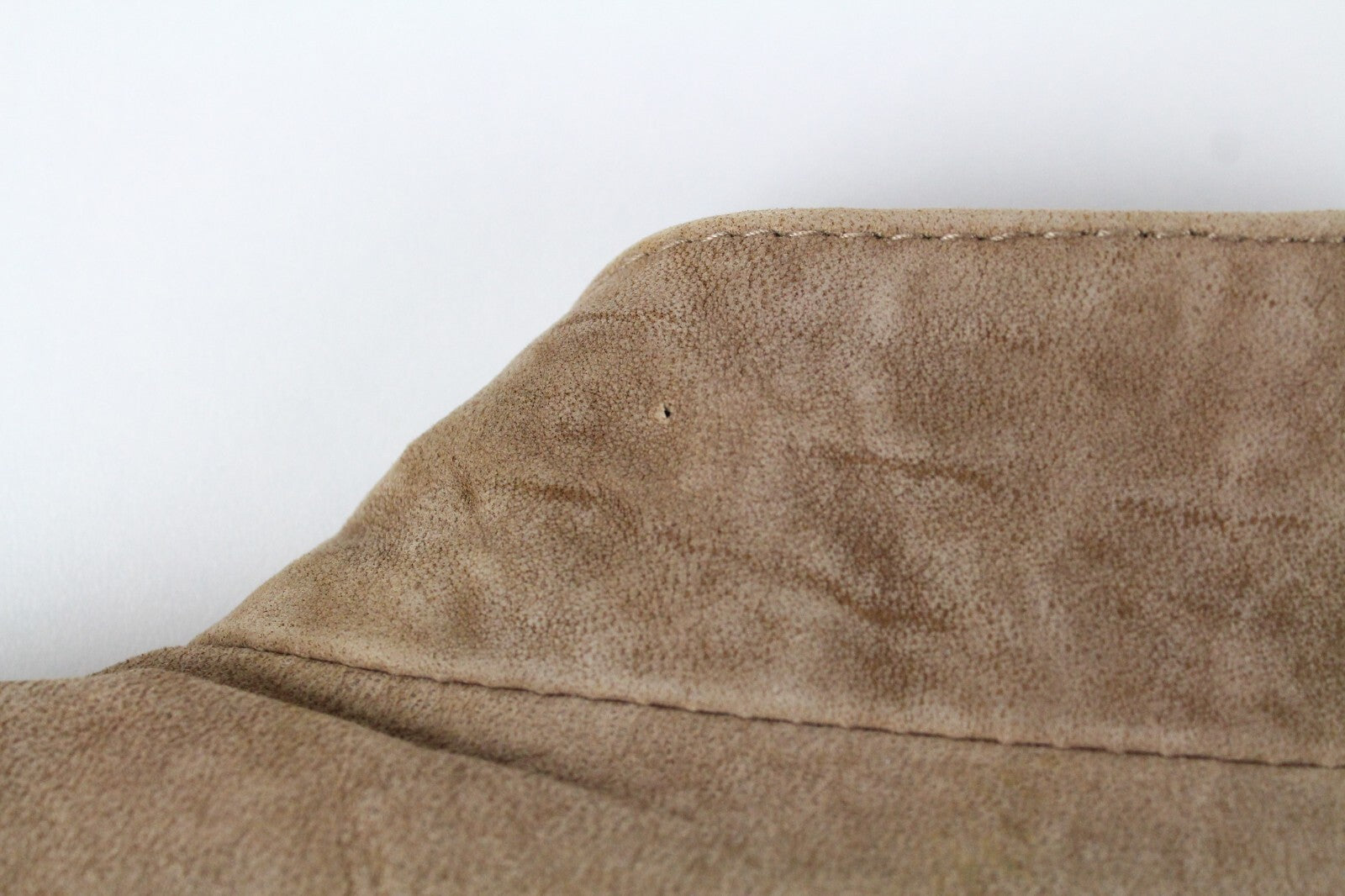 REPLAY Womens XS Brown Suede Lambskin Jacket Long Sleeve Zipped Lined