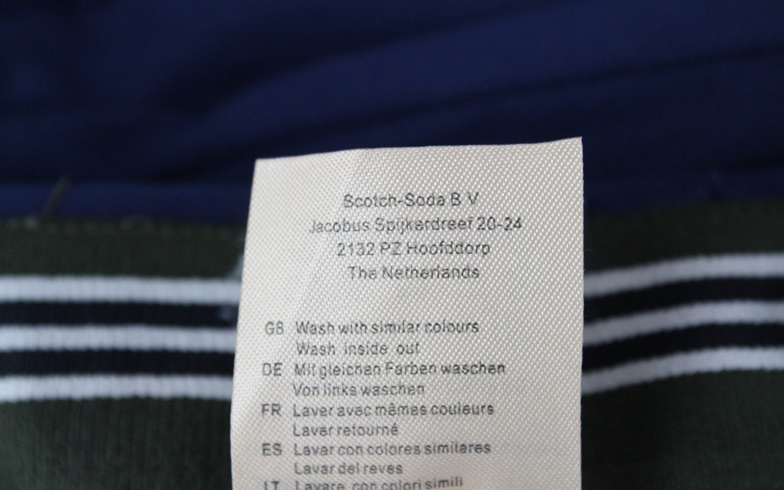 SCOTCH & SODA Mens W30/L32 Blue Super Slim  Cotton Stretchy Mott Trousers