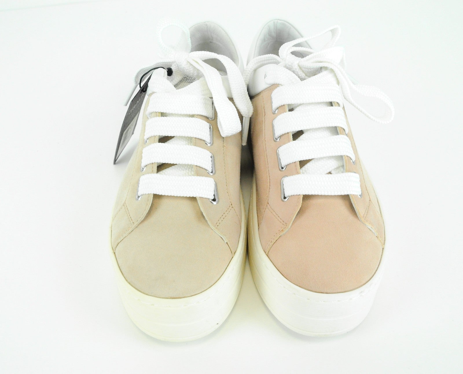 REPLAY moteriški rožiniai zomšiniai sportbačiai, 39 dydis, laisvalaikio bateliai su raišteliais 