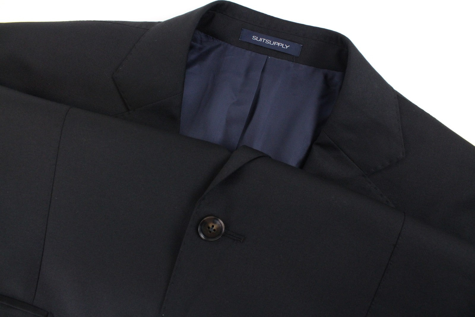 SUITSUPPLY Napoli Mens Blazer UK42L Grey Wool Super 110s Lined Dress