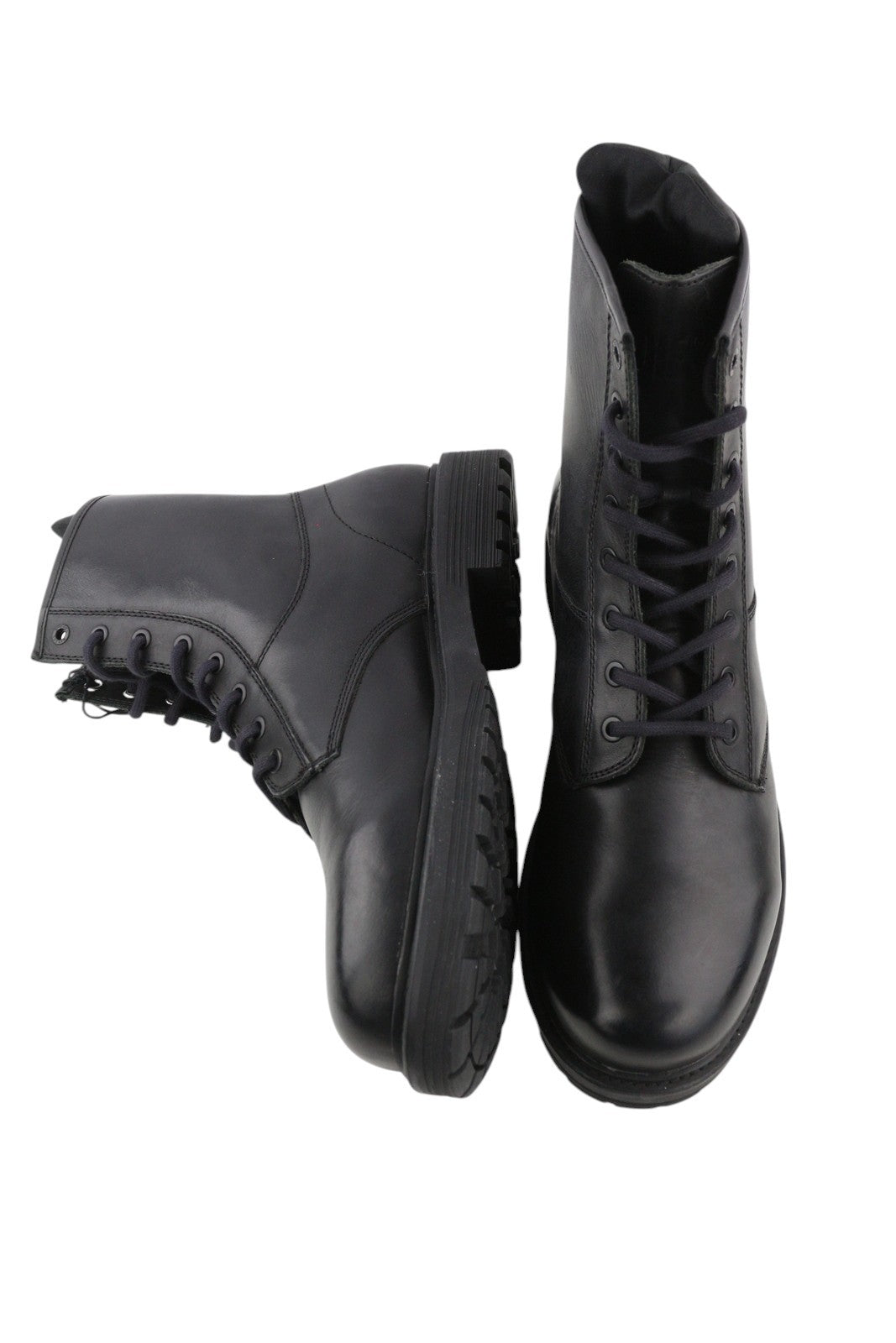 DIESEL D-Alabhama CB vyriški batai, juodi, odiniai, suvarstomi, kovinio tipo, EU45, RRP 295 € 