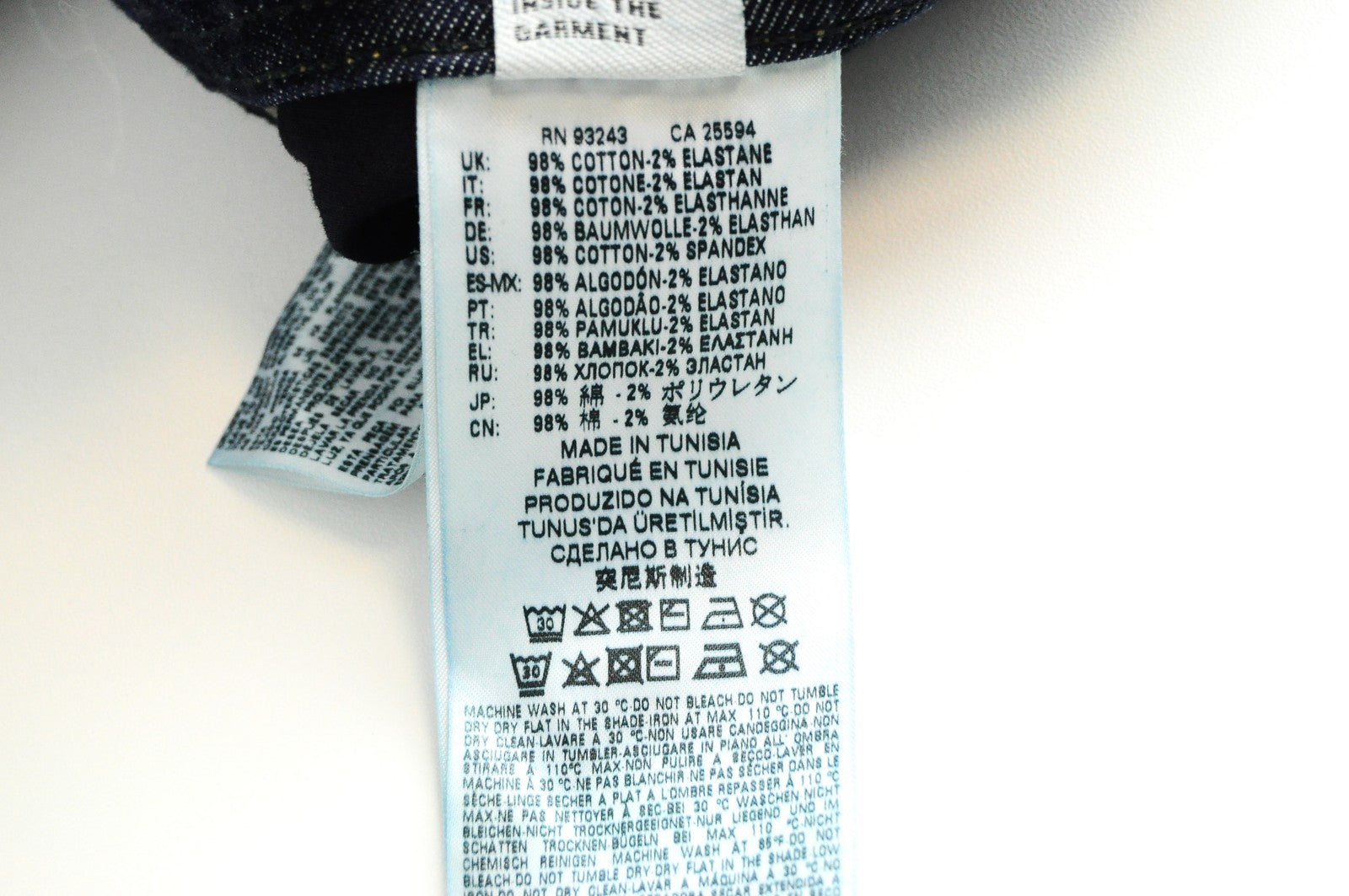 DIESEL Tepphar R7NA8 vyriški džinsai W30/L34 Slim morkų spalvos, tamprūs, mėlyni 