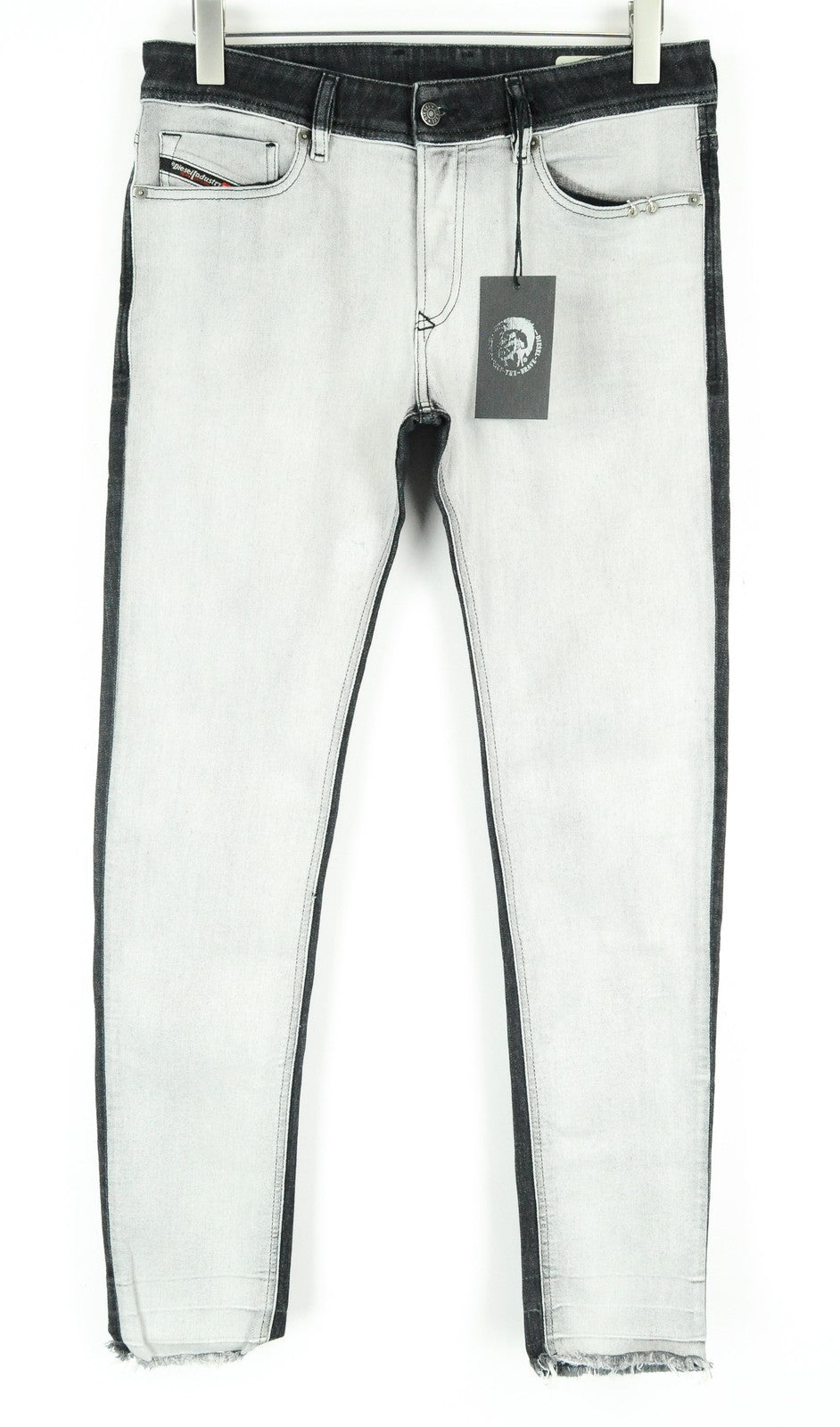 DIESEL Sleenker-X-SP 082AX vyriški džinsai W33/L32 Slim pilki aptempti džinsai 