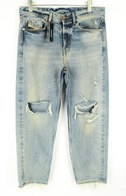 DIESEL Dagh-XP 084ZS vyriški džinsai W32/L32 tiesūs mėlyni skalbtos medvilnės 