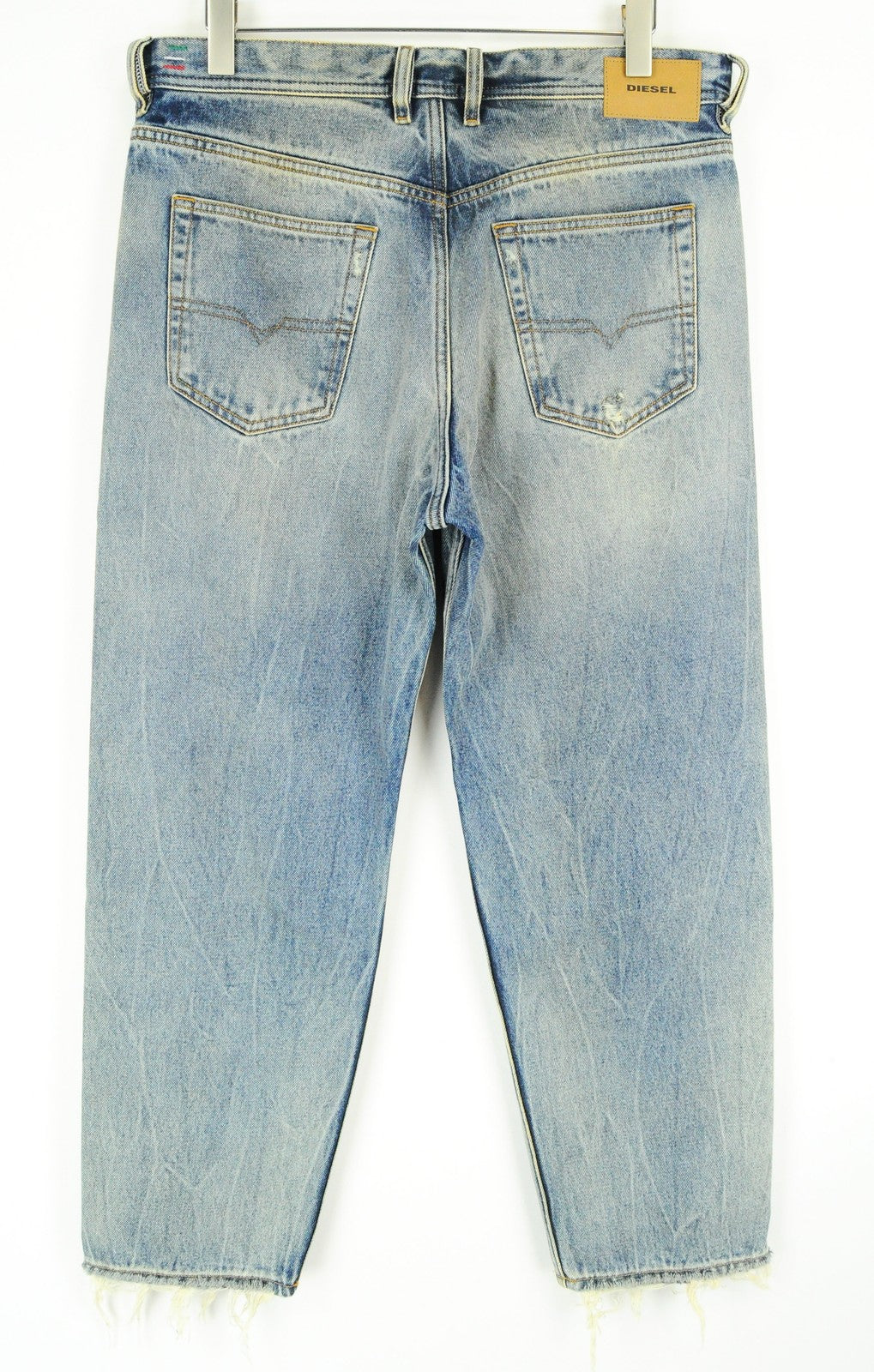 DIESEL Dagh-XP 084ZS vyriški džinsai W32/L32 tiesūs mėlyni skalbtos medvilnės 